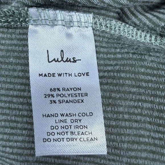 Lulus Ribbed Knit Maxi Dress Size XS Relaxed but Not Least Sleeveless Green NWT - Picture 8 of 9